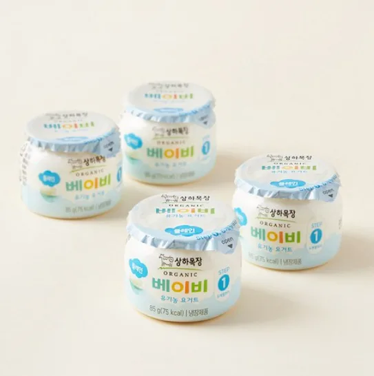 상하목장 베이비 유기농 요거트, 85g, 4개